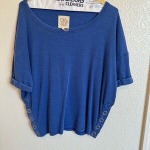 Chaser Cobalt Blue Short Sleeve Top
